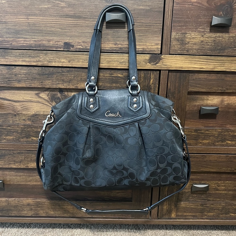 100% authentic black Coach purse